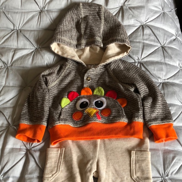 Baby Essentials Other - First Thanksgiving Outfit!!! With bib!